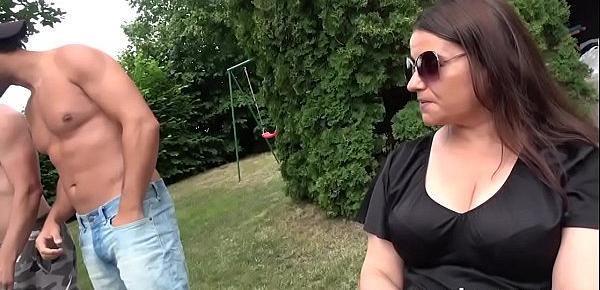 Lustul Grandmother Double Meated During BBQ